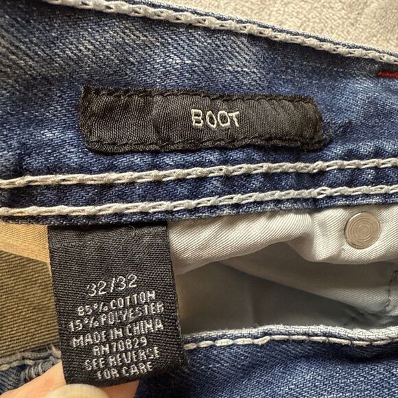 CJ Black Jeans Men 28x26* Blue Straight Relaxed Fit Distressed Denim Pants - Picture 5 of 7